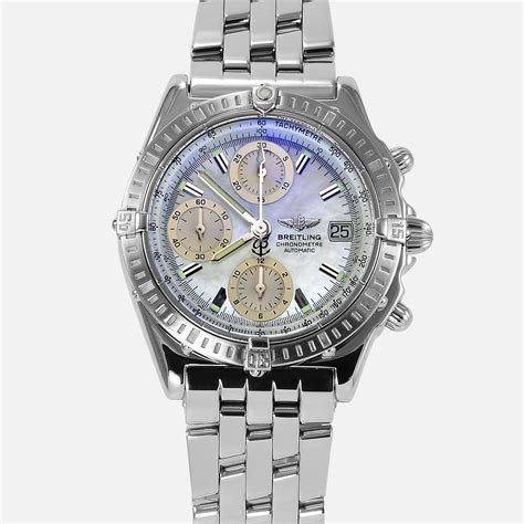 breitling chronograph a13352|breitling mother of pearl.